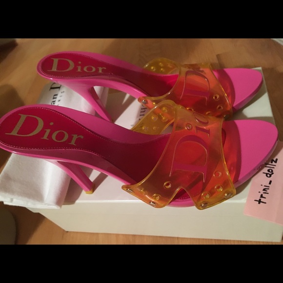 RARE Vintage Christian DiorJelly Platform Barbie Heels💖Price Firm! - Picture 4 of 12